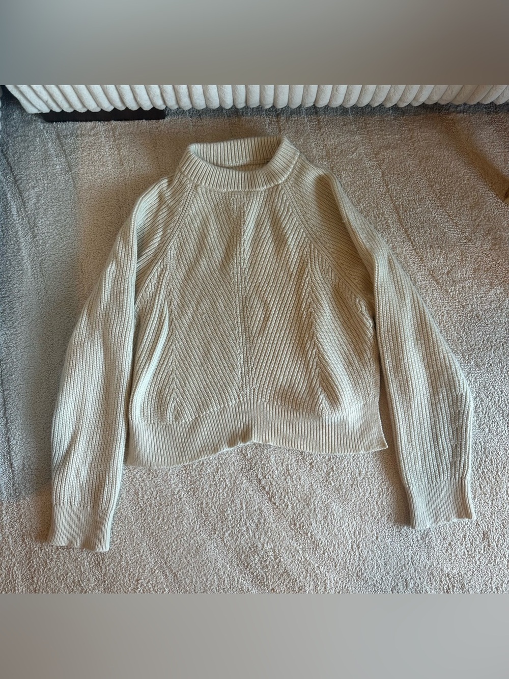 AllSaints Women’s Knit Cream Wool Sweater